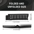 thumbnail image 2 of 10pcs Foldable Combs in Bulk Individually Wrapped, Travel Pocket Hair Comb, Folding Hair Brush Double Headed, Brush Comb Styling Tool for Men Women Combs, Black (One Size), 2 of 8