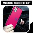 thumbnail image 3 of MK Dual Layer (Shockproof Protection Magnetic Mount Back) Protective Armor Cover Case for Nokia G310 5G (with LED Keychain Light) - Hot Pink, 3 of 8