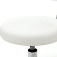 thumbnail image 3 of Veryke Round Shape Adjustable Stools, Salon Stool with Back & Wheels - White, 3 of 7