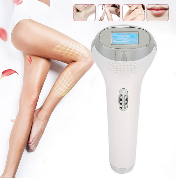 Depiladoras de Luz Pulsada Skin Light Depiladora Maquina de Depilacion IPL Pantalla LCD Depiladora Ajustable para Cara Cuerpo Plata 110 240v