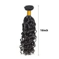 thumbnail image 3 of Hair Water Human Hair Bundles Natural Black Color Brazilian Unprocessed Virgin Hair 1 Bundle Wet And Wavy Bundles Human Hair Extensions, Pullover Toupee, 3 of 9