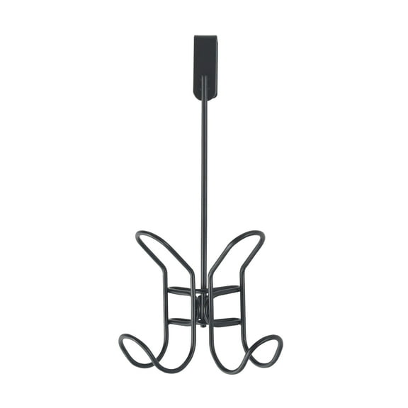 Mainstays Over The Door Double Metal Hook, Black