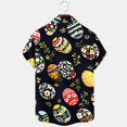 thumbnail image 4 of Blusa y camisa de manga corta con cuello vuelto para hombre, camisa informal de moda para hombre, camisa de manga corta con cuello vuelto, camisa de verano con botones, blusa de poliéster para hombre, 4 of 4