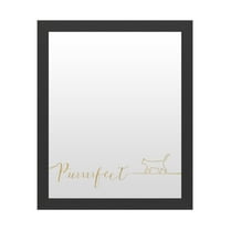 Trademark Fine Art 'Underlined Cats I Black' Markerboard by Veronique Charron