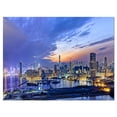 thumbnail image 2 of Hong Kong City Sunset Panorama - Impression sur Toile Paysage Urbain, 2 of 3