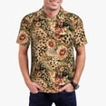 thumbnail image 1 of Balery Animal Leopard Camisa Polo de Hombre con Estampado, de Manga Corta y Tejido Medio, Camisa Tipo Golf Polo-XX-Large, 1 of 6