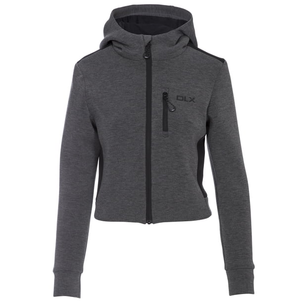 Trespass - Chaqueta de Chándal Fernanda Jaspeada de DLX para Mujer (Gris)