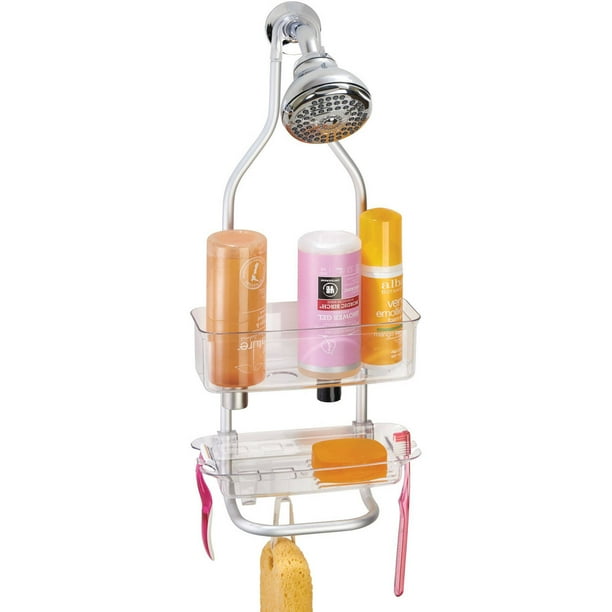 InterDesign Zia Aluminum Shower Caddy, Silver