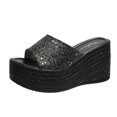 thumbnail image 1 of Zapatillas de plataforma de tacón único para mujer, sandalias de fiesta antideslizantes para exteriores, moda para mujer, talla grande 34-4336, verano 2022 Gao Jinjia LED, 1 of 2