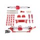 thumbnail image 3 of Kit de Montaje Delantero y Trasero para Coche RC Hugo MN82 1/12 Escala Rojo plateado, 3 of 9
