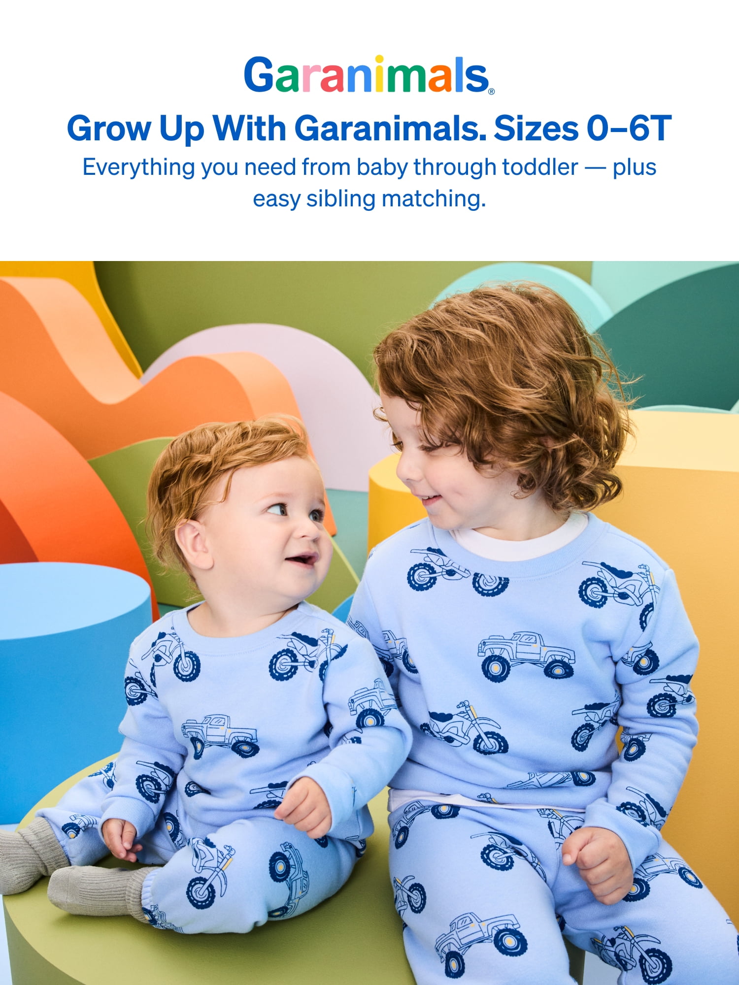 Garanimals Baby & Toddler Boys Fleece Outfit Set, Sweatshirt & Sweatpants, Sizes 0-6T