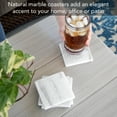 thumbnail image 6 of CounterArt Natural Marble Stone Coaster 4-Pack, 6 of 6