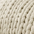 thumbnail image 3 of Comfort Canopy - Soft & Cozy Chunky Hand-Knit Throw Blanket, Ivory, 3 of 10