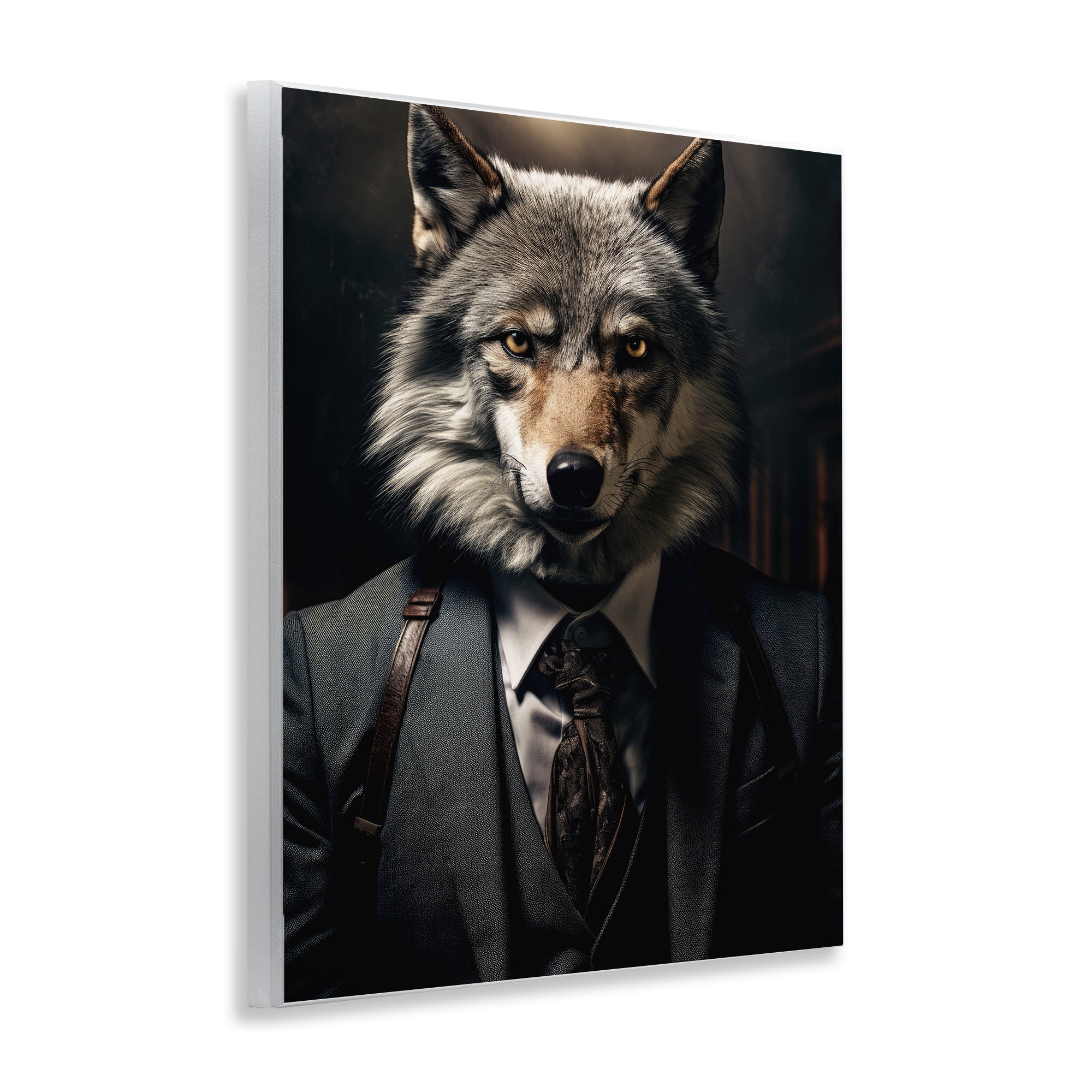 Stupell Industries Trendy Wall Street Wolf Wall Plaque Art, design by Ray Powers