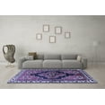 thumbnail image 3 of Ahgly Company Indoor Round Persian Blue Traditional Area Rugs, 3' Round, 3 of 4