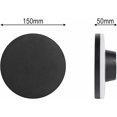 thumbnail image 5 of 10W Modern Black LED Outdoor Wall Light IP65 Warm White 3000K 15CM Lámpara de pared exterior impermeable redonda para jardín Terraza Garaje [Clase de eficiencia energética A+] TUNC Sencillez, 5 of 5
