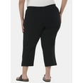 thumbnail image 3 of JMS Just My Size by Hanes Women's Plus Snap Hem Pull On Cropped Pants, 23" Inseam, Sizes 0X-4X, 3 of 5
