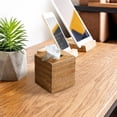 thumbnail image 7 of Wicker Tissue Box Cover Holder - Natural Rattan Woven Square Boho Decorative Organizer for Facial Napkins in Bathroom, Living Room, Kitchen & Desk Decor (1-4PC), 7 of 7