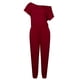 thumbnail image 3 of Sonducket Mono Traje de cuerpo de manga corta Un hombro Casual Mujeres en general Vestidos vino rojo XXL Sonducket AP002204-11, 3 of 4