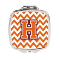 thumbnail image 1 of Carolines Treasures CJ1062-HSCM Lettre H Chevron Orange & Regalia Miroir Compact, 1 of 1