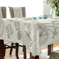 thumbnail image 3 of GZHJMY Bicycle Bike Square Tablecloth, Waterproof Stain Wrinkle Resistant Washable Polyester Table Cover for Picnic Dinner Holiday Kitchen Party Decor, 54 x 54 in Home Decor, 3 of 7