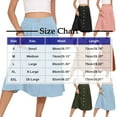 thumbnail image 2 of Hvyesh Midi Skirts for Women Casual High Elastic Waist Button Pleated Skirts A Line Midi Skirt with Pockets, 2 of 6