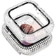 thumbnail image 1 of Compatible con Apple Watch Case de 44 mm con protector de pantalla para Apple Watch Series 6/5/4, Bling Case 300 Crystal Diamond Cubierta protectora de vidrio templado para 40 mm y 44 mm, oro rosa, 1 of 8