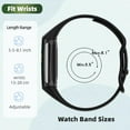 thumbnail image 3 of MYKOMI 10 Pcs Compatible for Fitbit Charge 5 / Charge 6 Watch Bands Women Men, Watch Band for Charge 5/Charge 6 Adjustable Soft Sport Replacement Silicone Watch Band Straps Wristbands Bracelet, 3 of 6