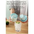 thumbnail image 3 of 3D Upgraded Silicone Ice Cube Tray with Easy Release - 30 Cubes, Leak-Proof & Space-Saving for Freezer, RV, Office - BPA-Free Fast Ice Maker for Drinks, Cocktails, Party (Includes Travel Ice Bucket), 3 of 8
