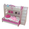 thumbnail image 1 of Cama tipo loft, 1:12 casa de de en miniatura, decoración de muebles, con escalera, de dormitorio para niños, juguete, 1 of 8