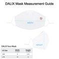thumbnail image 3 of DALIX Embroidered Peach Cloth Face Mask Reuseable Washable in White Made in USA - S-M Size, 3 of 5