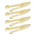 thumbnail image 1 of Hinmay Mini Pinzas Para Servir Pinzas Para Aperitivos De 5 Pulgadas, Juego De 4 (Dorado), 1 of 5