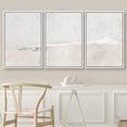 thumbnail image 3 of PixonSign Framed Wall Art Set Industrial Grunge White Gray Landscape Abstract Modern Art Colorful Pastel Print Decor Nordic Zen for Living Room, Bedroom, Office - 16"x24"x3 White, 3 of 5
