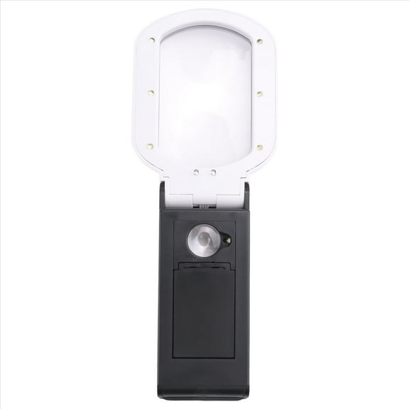 Magnifying Glass with Light, 25X 10X Rechargeable Handheld and Standing Magnifier for Reading, Inspection, Jewelry
