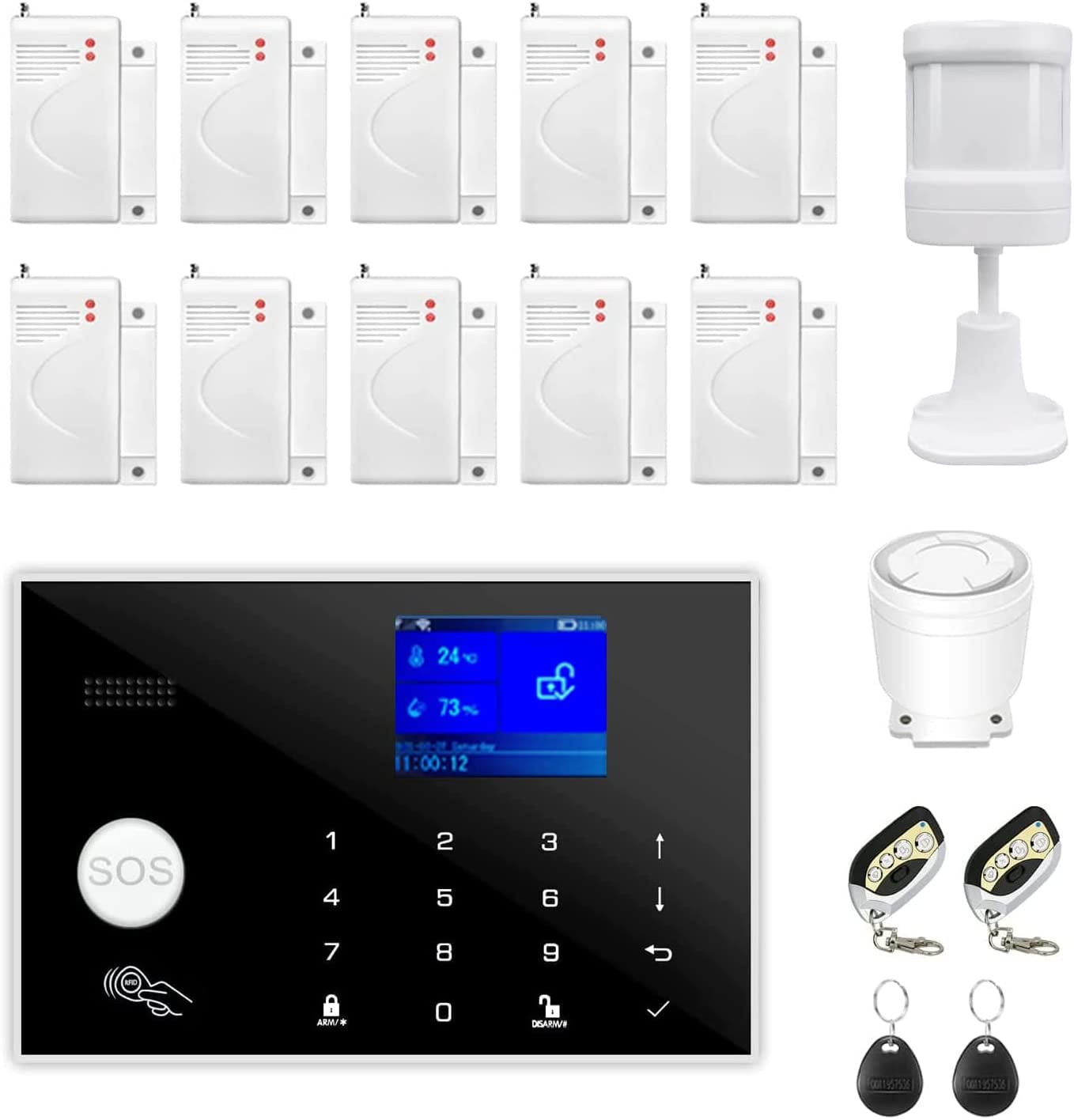 Gsm Alarm Alexa Compatible Home Alarm Gsm Alarm Alarm System