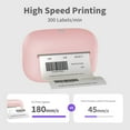 thumbnail image 6 of Compact Wireless Thermal Printer - USB Rechargeable, Portable Wireless Enabled, Ink-Free Printing for Notes, Diaries and Doodles - Includes Thermal Paper, Perfect Gift for youngster, Pink, 6 of 9