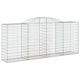 thumbnail image 3 of Muro de contención Gabion VidaXL arqueado 300x50x120/140 cm galvanizado, 3 of 6