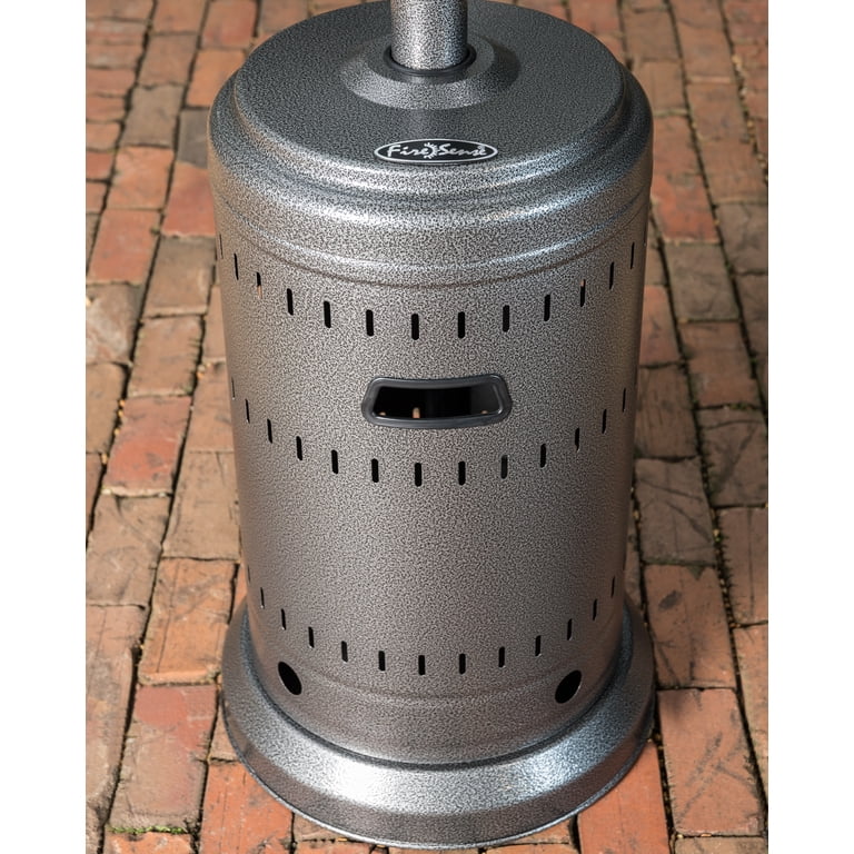 Fire Sense Hammered Platinum Commercial Freestanding Powder Coated Propane  Patio Heater - Walmart.com