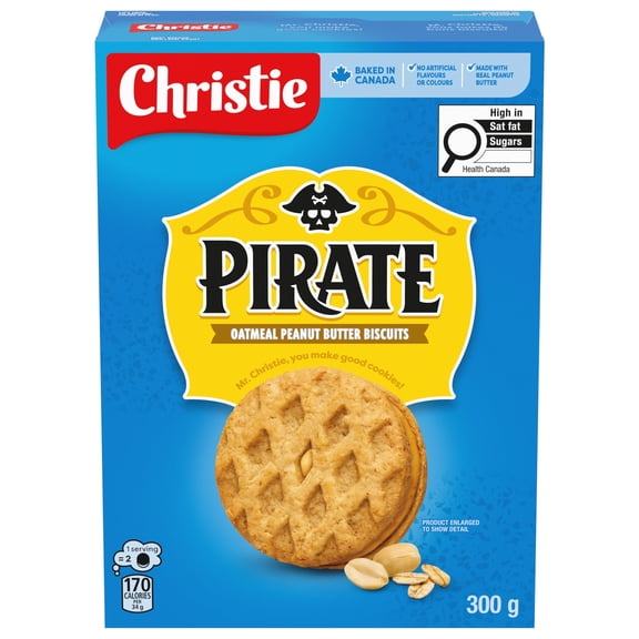 Peek Freans Pirate Oatmeal Peanut Butter Cookies