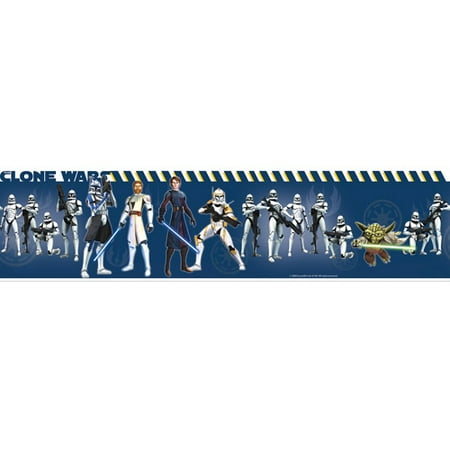RoomMates - Star Wars Clone Wars Peel & Stick Wall Border ...