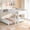 White, variant on MODERNLUXE Full XL over Full XL Wood Bunk Bed with Shelves, White