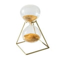 thumbnail image 3 of Adorno De Reloj De Arena Dorado Nórdico Con Estante De Vidrio Decorativo Para Decoración Sunnimix Reloj de arena, 3 of 8