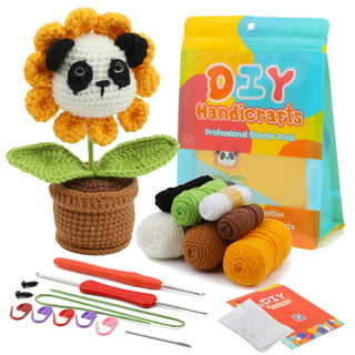 Euwbssr Crochet Kits for Beginners,Colorful Crochet Hook Set with Storage,Accessories Ergonomic Crochet Kit,Starter Pack for Kids Adults, Beginner