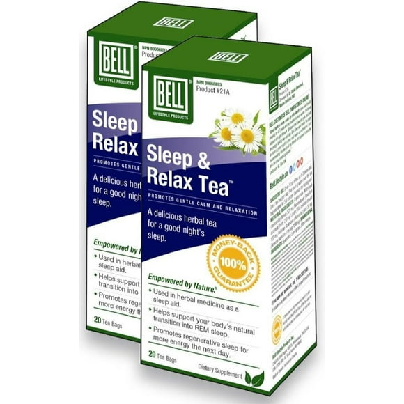 BELL Sleep & Relax Tea (20 bags) 2-Pack
