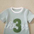 thumbnail image 2 of Baby Boy Summer Outfit Striped T-shirt Toddler Boy Summer Clothes 6 12 18 Months 2 3 4 5 T Kids Boy Short Set, 2 of 7