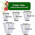 thumbnail image 4 of Macetas transparentes para orquídeas shaofei 12 paquetes 6 pulgadas 6,8 pulgadas 4,3 pulgadas 5 pulgadas, 4 of 5