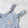 thumbnail image 6 of Auroural 6-9 Month Girl Clothes Toddler Girls Floral Embroidery Overalls Adjustable Strap Casual Cotton Bib Pants Kids Spring Jumpsuit, 6 of 9