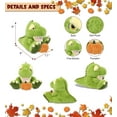 thumbnail image 3 of DolliBu Eco Friendly Super Soft T-Rex Dinosaur Stuffed Animal with Pumpkin Decor - Pumpkin Plush Animal for Fall, Halloween and Thanksgiving, Pumpkin Toy for Baby, Kids, Adults - 9 Inches, 3 of 6