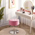 thumbnail image 2 of Taburete GREENSTELL de altura ajustable con espacio de almacenamiento, color rosa, 2 of 7