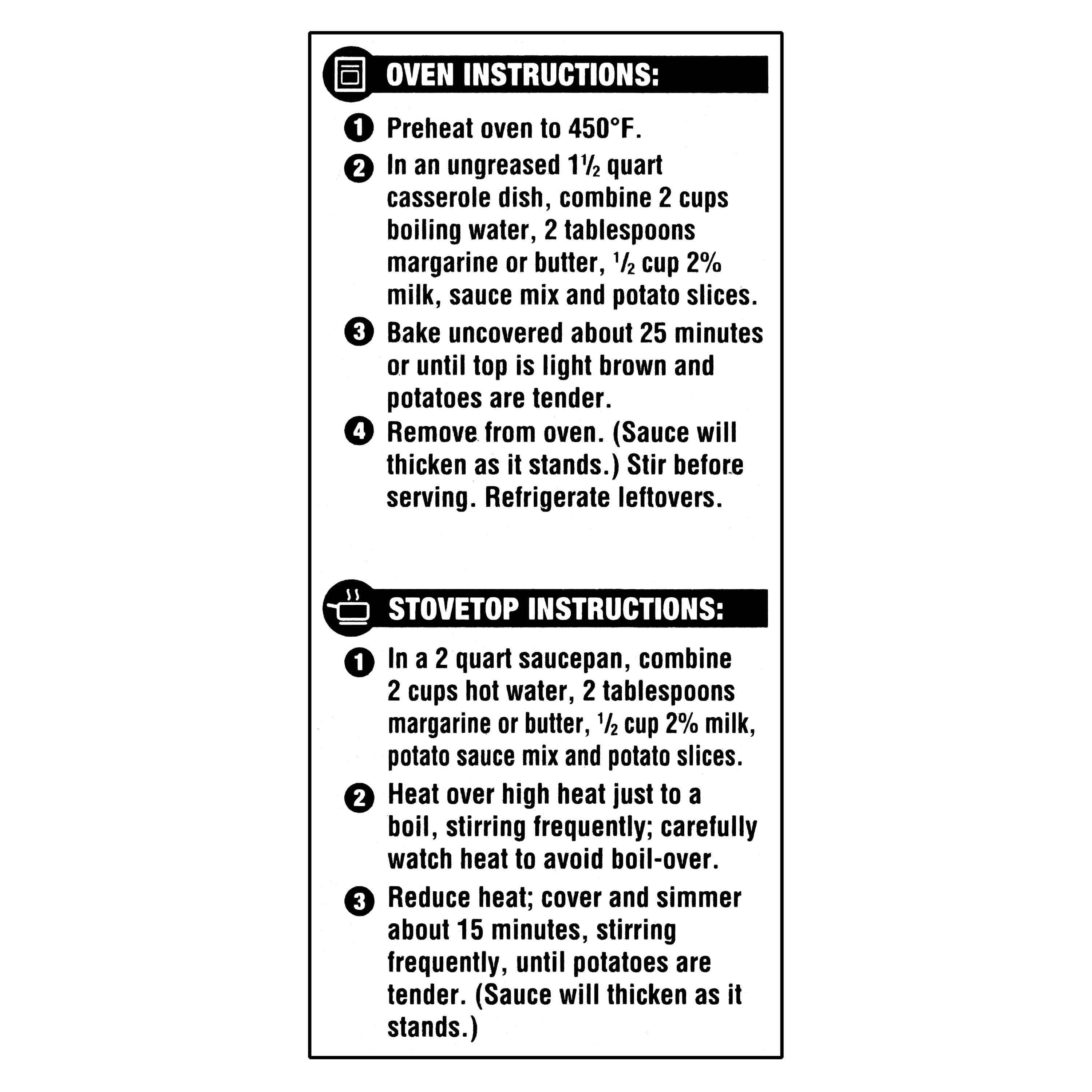 Great Value Au Gratin Potatoes, 4.7 oz Box, 1 Count
